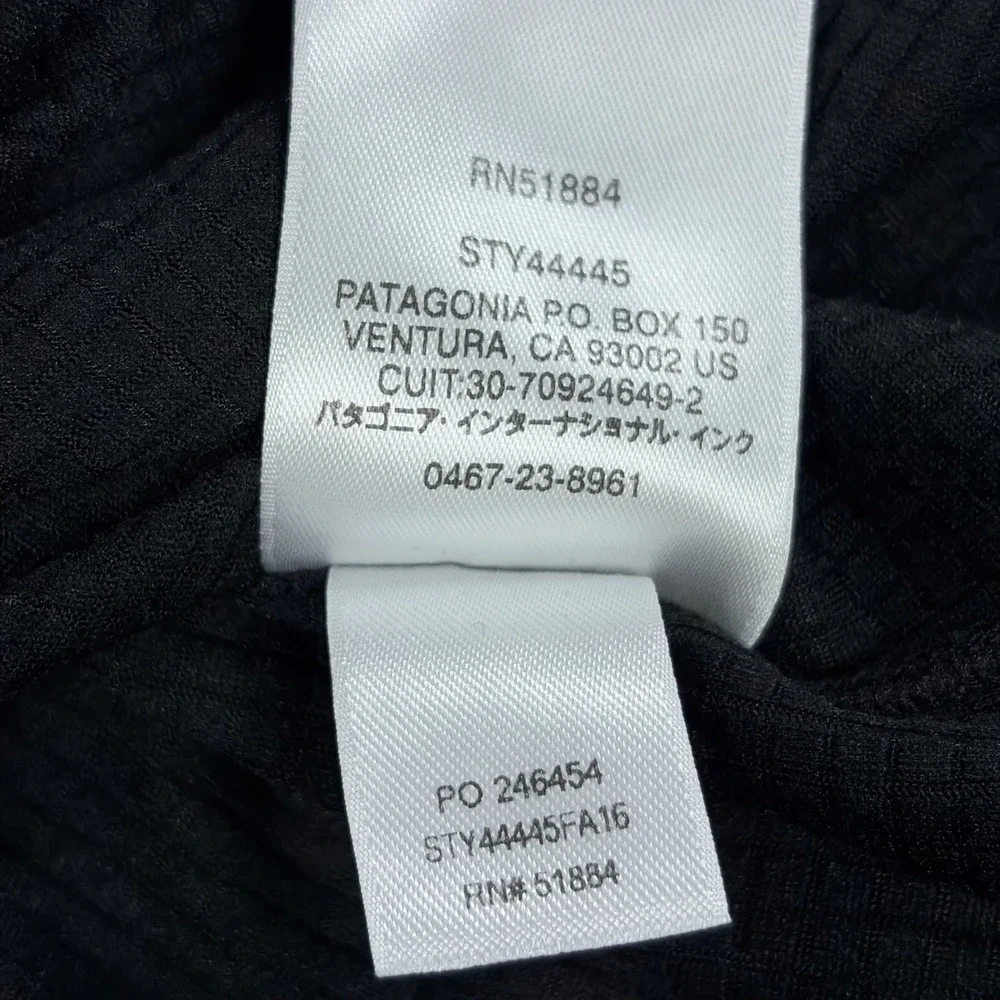 Patagonia Capilene Midweight Mens XL Black 1/4 Zip Baselayer Polartec Outdoors - Picture 6 of 9